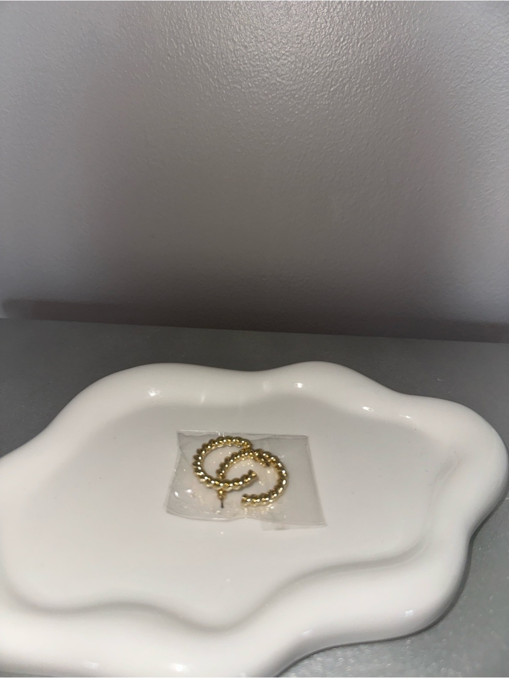 Gold Beaded Hoop Earrings for Women - Classic Textured Hoops